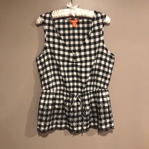 SALE NWOT🎀 Joe Fresh gingham tank sz XS